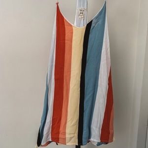 Flowy striped “shirt dress”